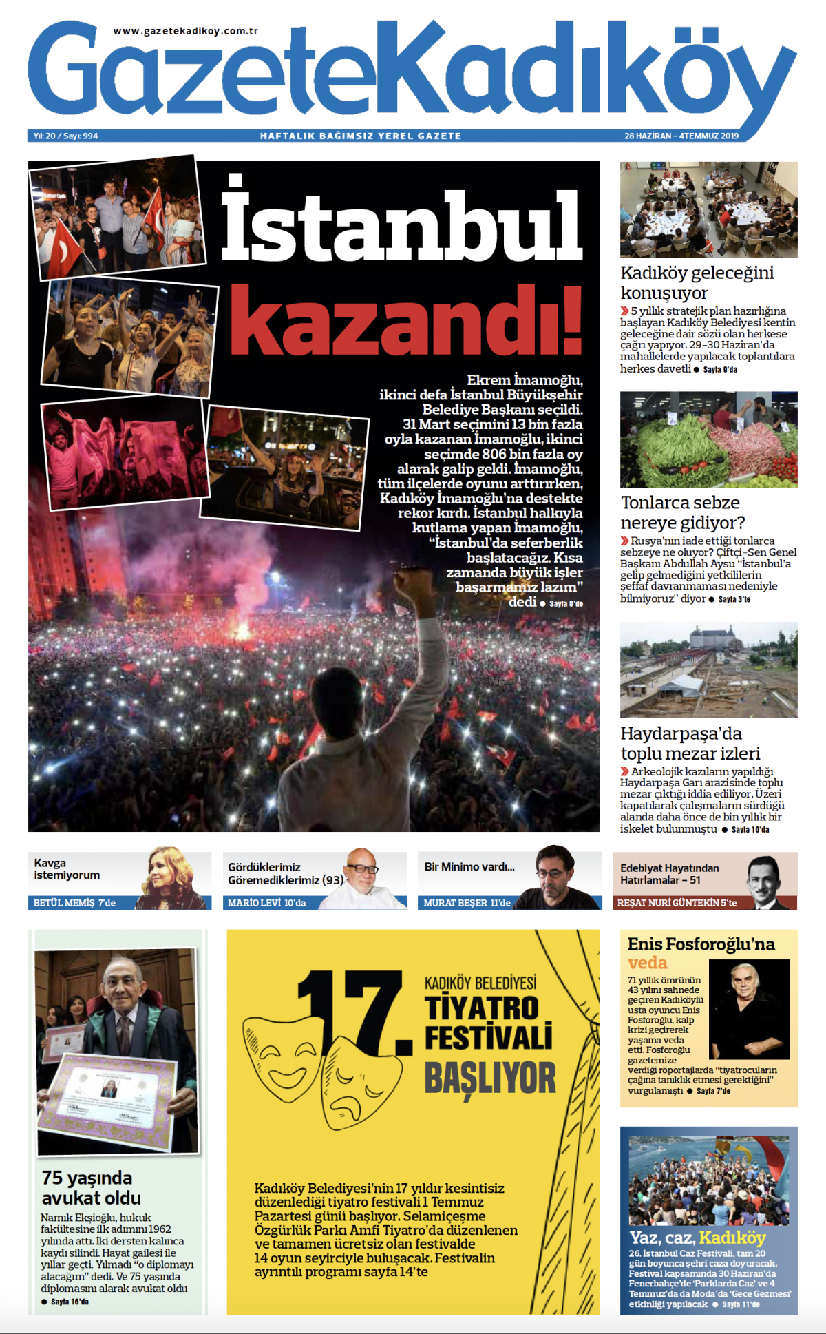 Gazete Kadıköy - 994. Sayı